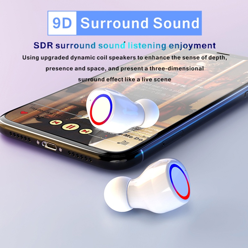 Tai Nghe zzz Bluetooth 5.0 Không Dây Kèm Hộp Sạc 50mAh