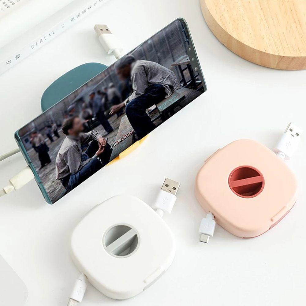 Hộp Quấn Dây Cáp Gọn Gàng Tiện Dụng|Hộp Đựng Dây Cáp Sạc Có Thể Xoay Được Ốp