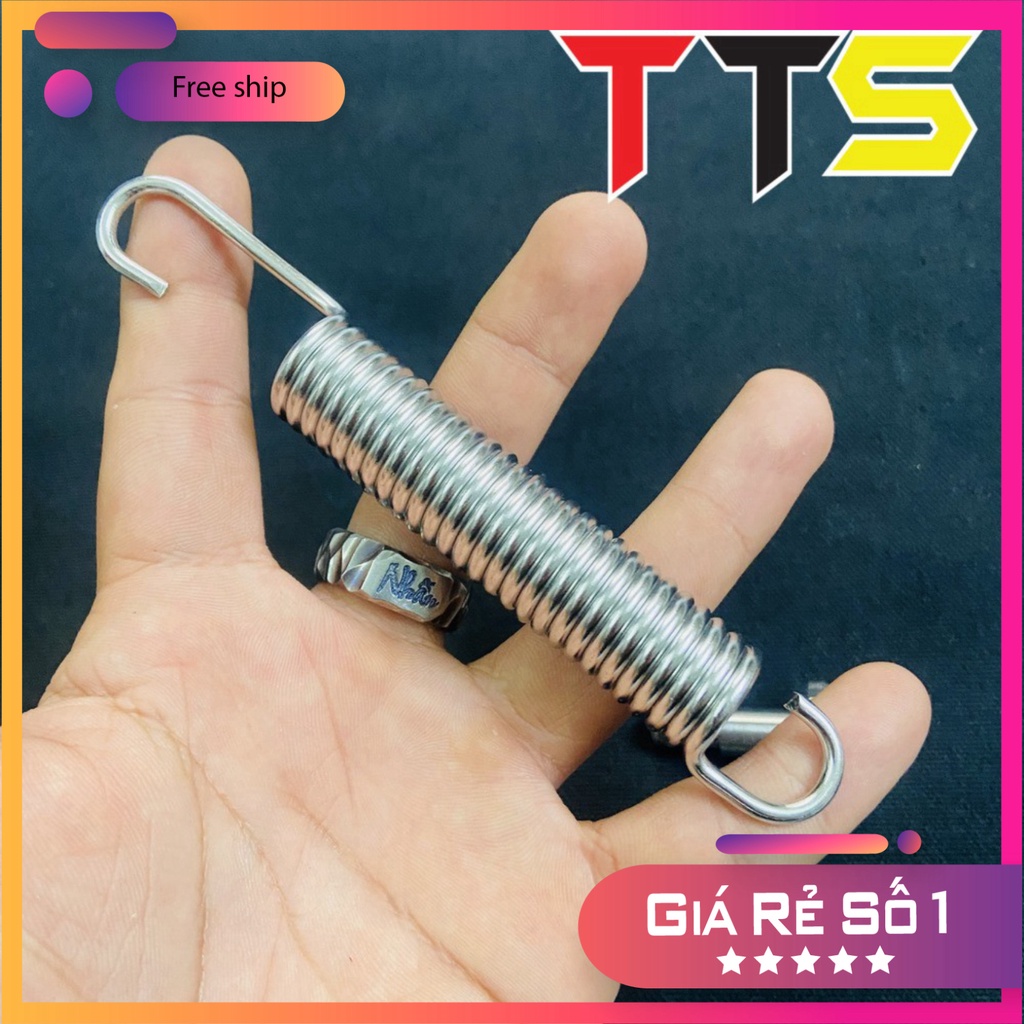 HCM  LÒ XO INOX CHỐNG NGHIÊNG - CHỐNG ĐỨNG, ỐC CHÂN CHỐNG CHO XE YAMAHA EXCITER CÁC ĐỜI ĐỒ CHƠI XE MÁY GIÁ SỈ
