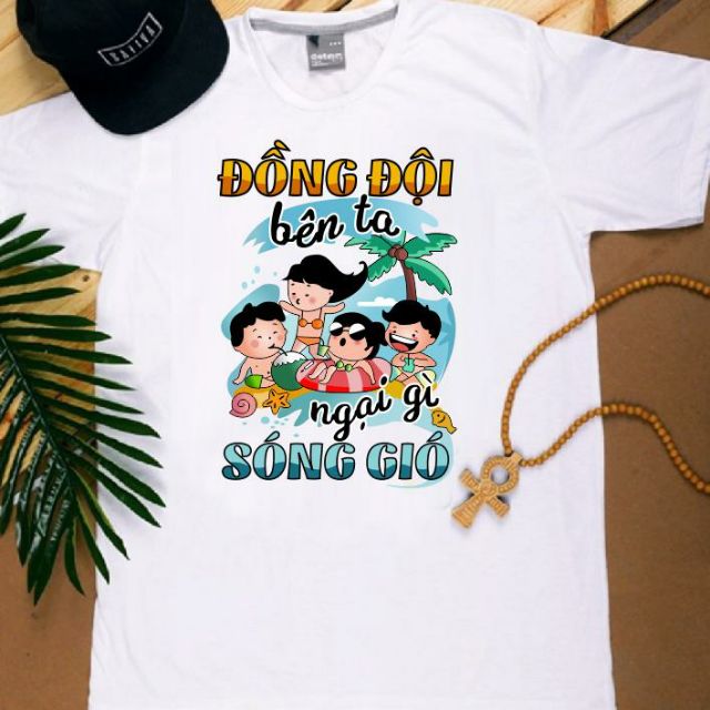 Áo nhóm , đồ đi biển , áo đồng phục . Chất liệu vải Cotton loại 1 thoáng mát đủ size từ 8 đến 100kg .