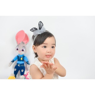 Băng đô tai thỏ dễ thương cho bé 3-36 tháng tuổi