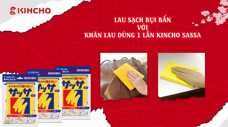 Tấm Lau Đa Năng Kincho Sassa (15 Tờ/Gói)