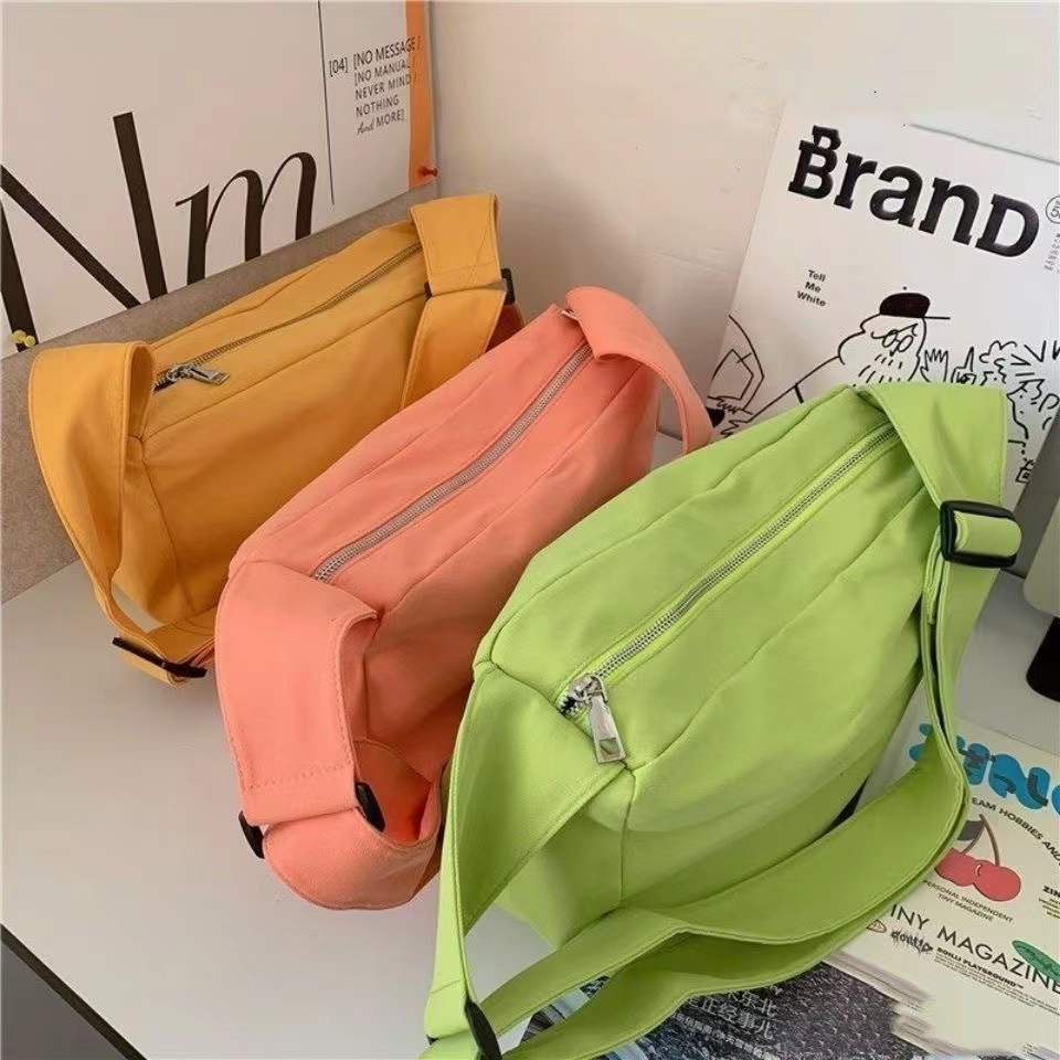 Túi Xách Canvas Cỡ Lớn Phong Cách Nhật Hàn Cho Nữ