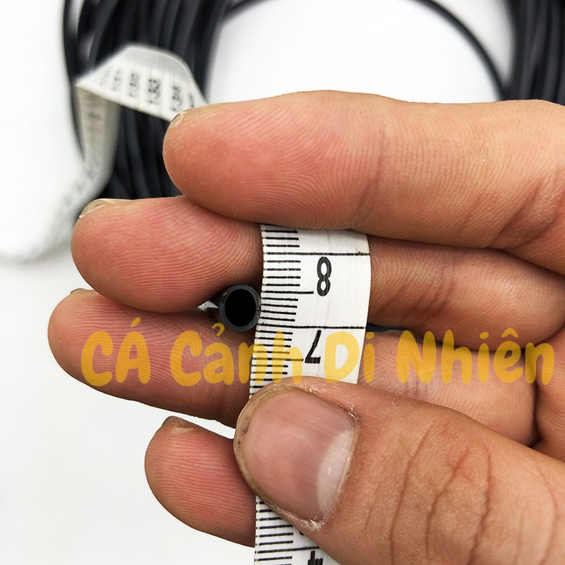 Cuộn dây oxy ĐEN 4 li 30 Mét cho máy sục sủi khí hồ cá cảnh - Dây sủi oxy 4mm ống nước dẻo màu đen