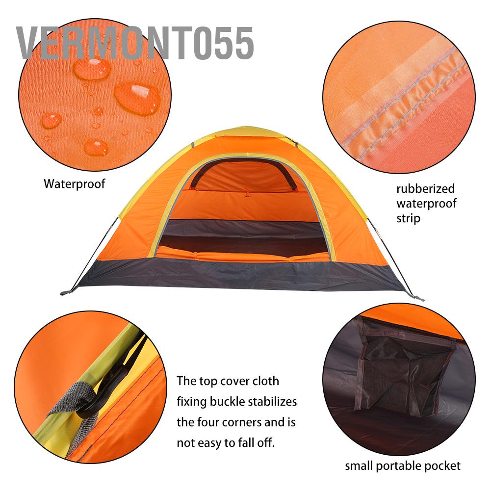 Có thể bán buôn Phụ kiện Lều chống muỗi di động ngoài trời cho 1-2 người để leo núi cắm trại trên bãi biển Vermont055 Hàng giao ngay