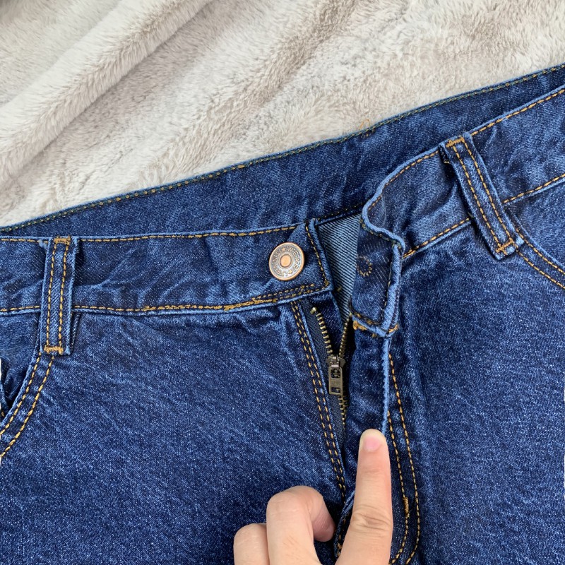 Quần short jean nam ống suông, quần nam trung niên ống rộng