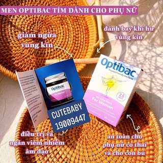 Optibac tím men vi sinh phụ khoa