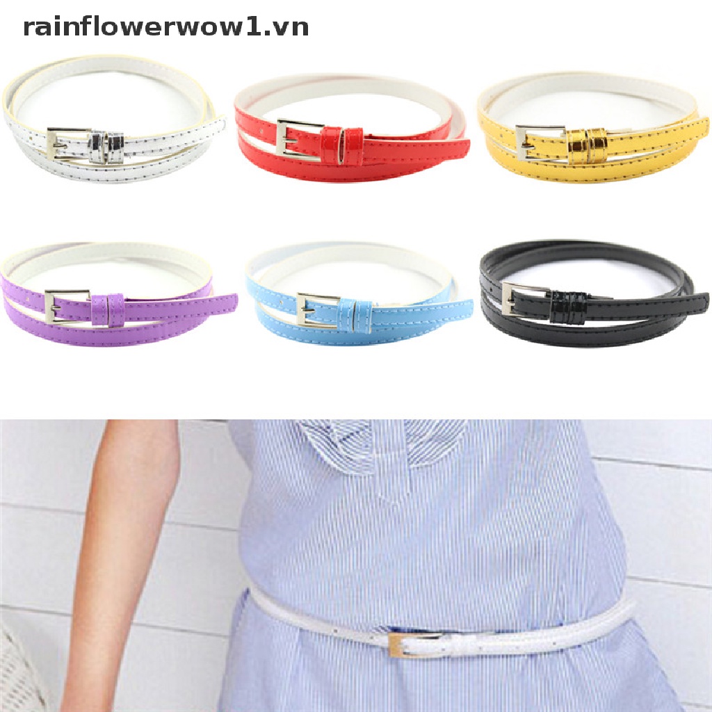 Thắt Lưng Da Bản Nhỏ Thời Trang Cho Nữ