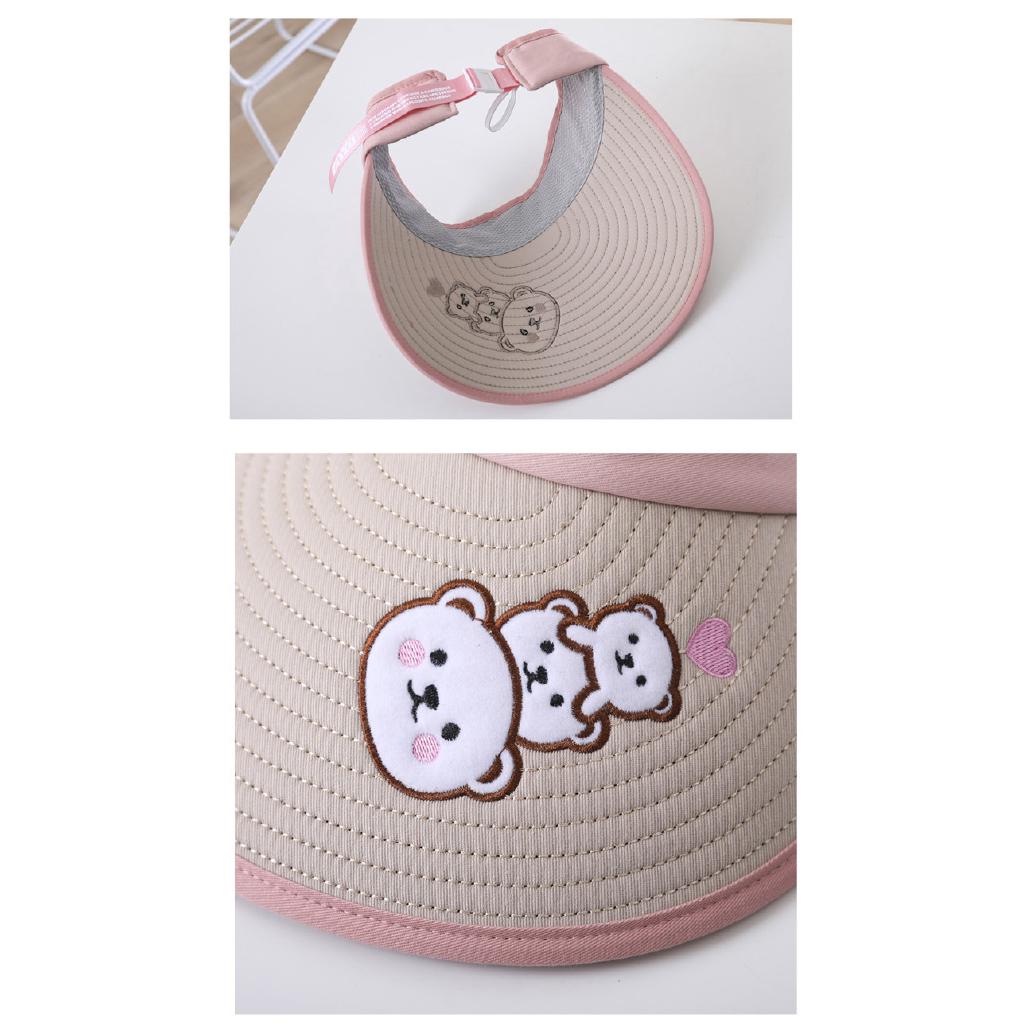 Lovely solid color wide-brimmed hat for babies
