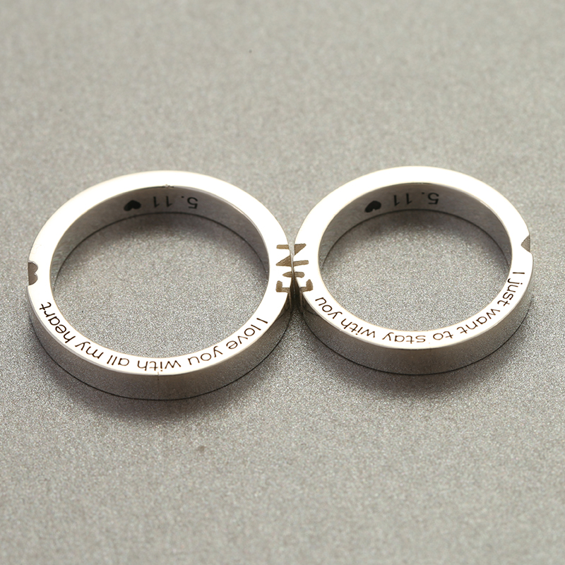 Công Chúa ban đầu bảng chữ cái Nhẫn sterling bạc có thể tùy chỉnh tay vài vòng cá nhân tùy chỉnh Nhẫn