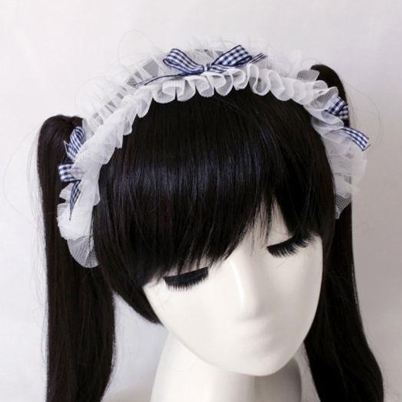 Băng Đô Cài Tóc Đính Nơ Ren Phong Cách Lolita