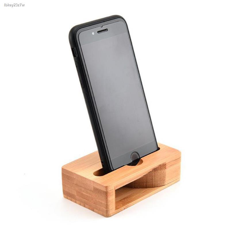chống trượt✠✒Điện thoại di động Giá đỡ loa Loa Bộ khuếch đại âm thanh bằng gỗ Giá đỡ bằng gỗ Giá đỡ máy tính để bàn bằn