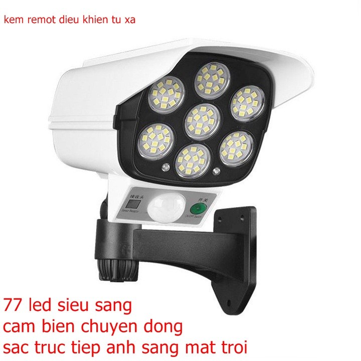 Đèn năng lượng mặt trời giả camera giám sát chống chộm-tính năng phát hiện chuyển động