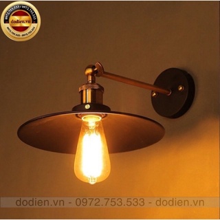 Đèn tường Vintage - Đèn treo tường đĩa bay đui đồng TG511