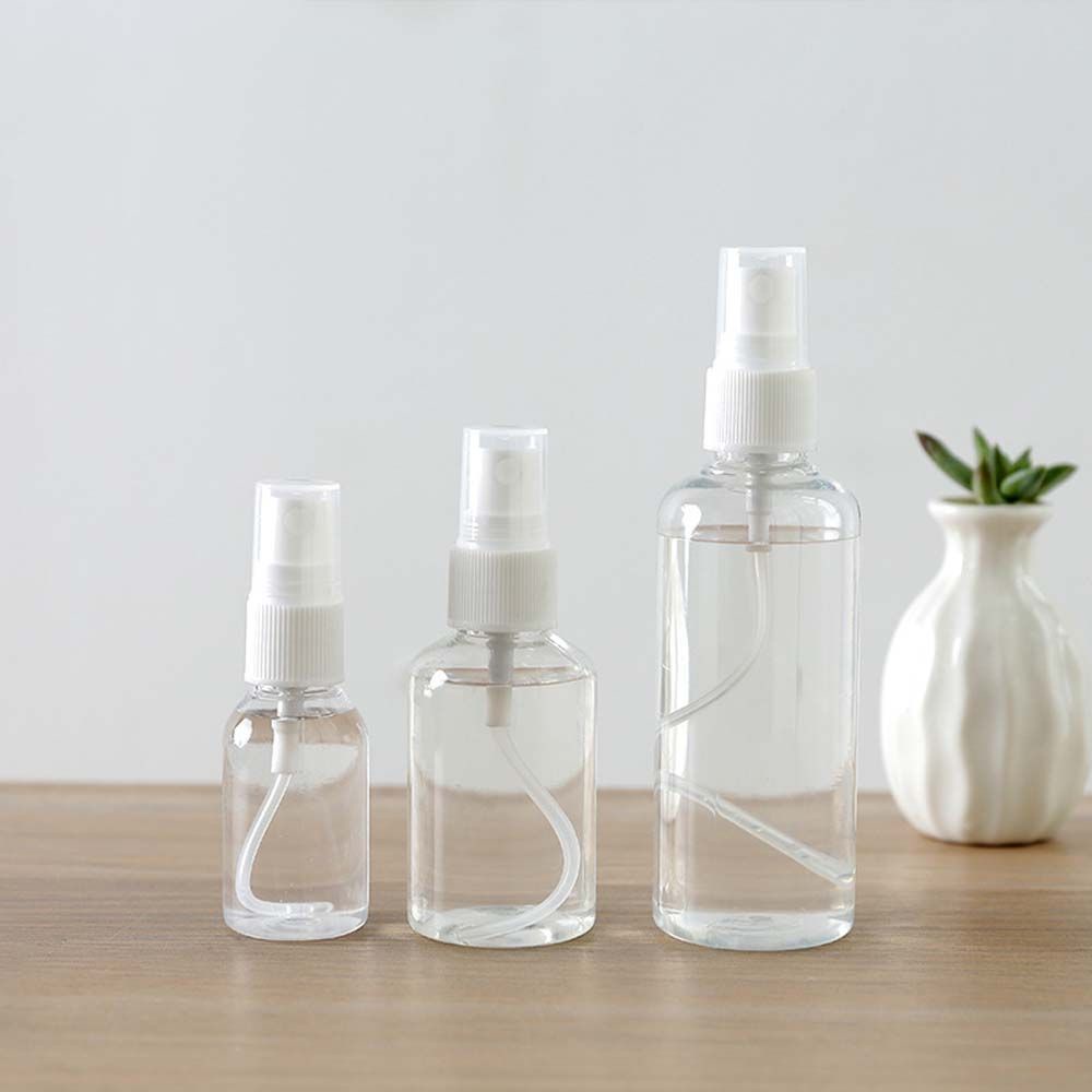 Chai nhựa rỗng trong suốt dạng xịt 100 / 50 / 30ml dùng chiết nước hoa chất lượng cao