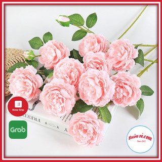 Combo 3 cành HOA HỒNG PHƯƠNG TÂY ( 1 cành 2 bông lớn 1 nụ nhỏ ) br00590