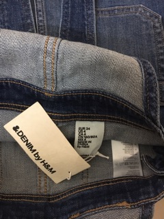 🌸 Đầm yếm jeans H&M auth thanh ly