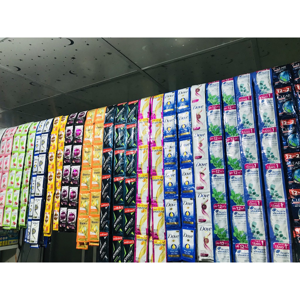 Dây Dầu Gội , Dầu Xả Dove , Clear , Sunsilk , Xmen , Head&Shoulders , Lifebuoy , Ramus , Enchanteur , Rejoice , Pantene