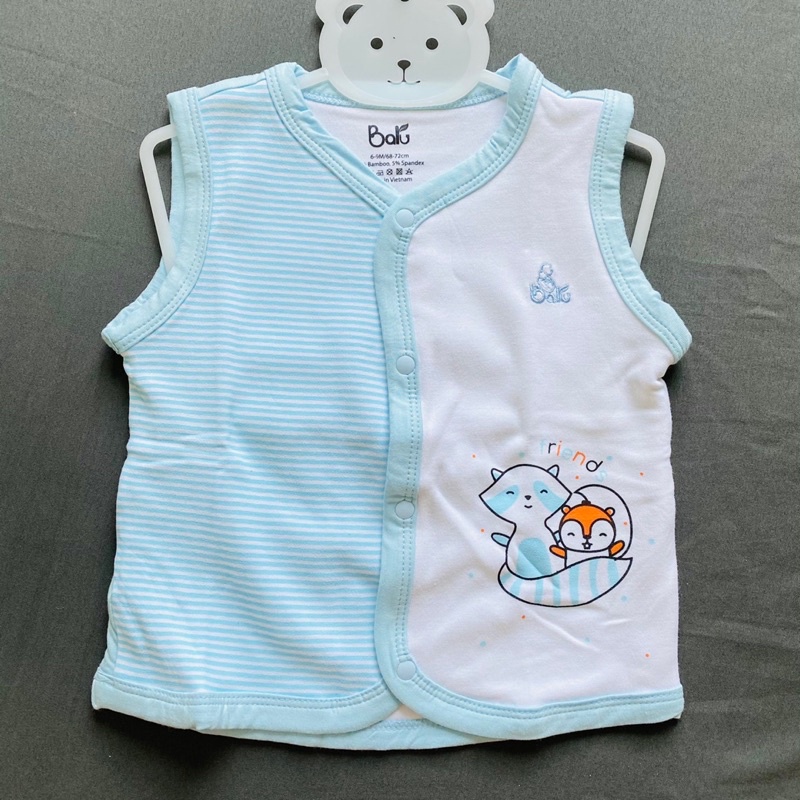 Áo gile bé trai / bé gái 2 lớp Baru (Sz 6-18m)