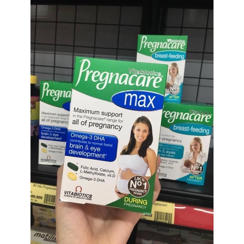 (Chính_hãng) Vitamin tổng hợp Bà Bầu Pregnacare Max Uk 84 viên giúp bầu khỏe, không thiếu máu, đỡ nghén