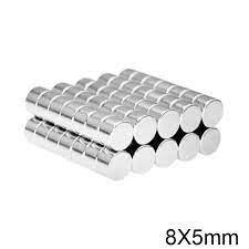 Nam châm vĩnh cửu siêu mạnh 8x5mm GAOMS, mạ Niken