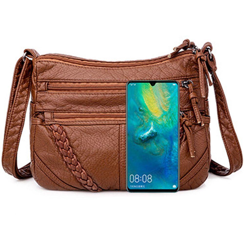 Túi Đeo Chéo Da PU Sức Chứa Lớn Tiện Dụng