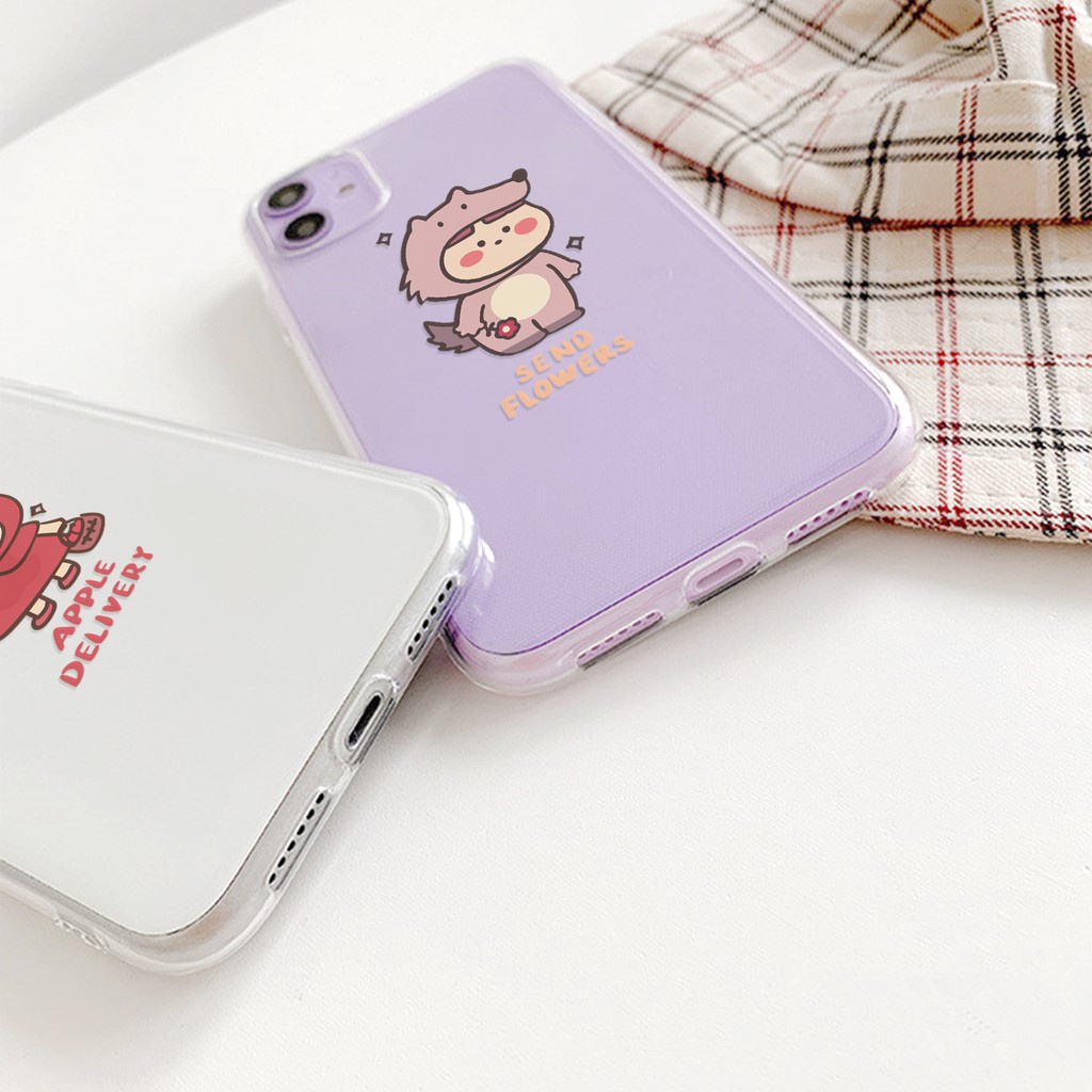 Ốp lưng iphone silicon Hoạt hình dẻo trong suốt cho ip 6splus/7/7plus/8/8plus/x/xr/xs/11/12/pro/max/plus/13promax t97