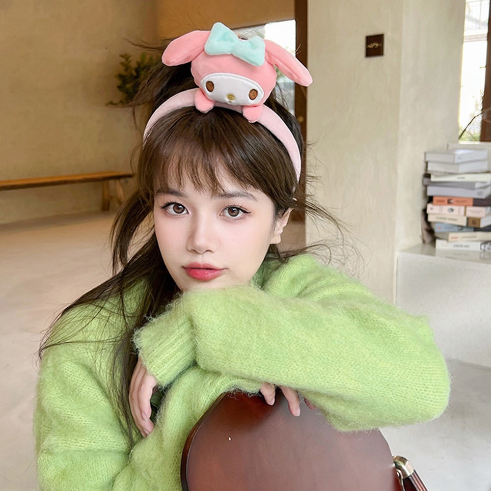 Băng Đô Cài Tóc Đính Búp Bê Hoạt Hình Melody Pudding Dễ Thương