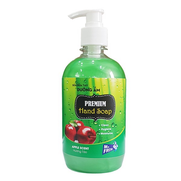 Bình sữa rửa tay tiệt trùng dưỡng ẩm Premium Hand Soap Mr Fresh Hàn Quốc 500ml