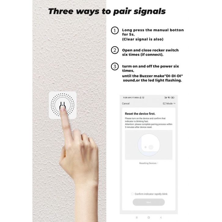 pw 16A MINI Wifi Smart Switch Timer Wireless Switches Smart Home Automation Compatible with Tuya Alexa Google Home pwatch