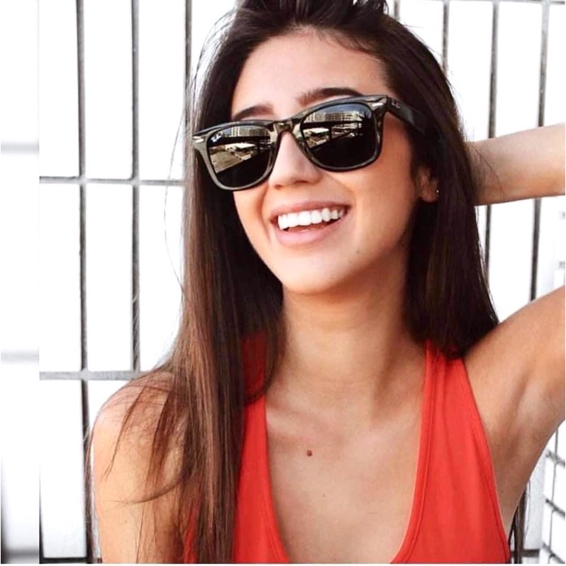 Mắt kính nữ Rb2168 Rayban mắt P- dòng phân cực chống chói, loá cực tốt. Lens xám trong