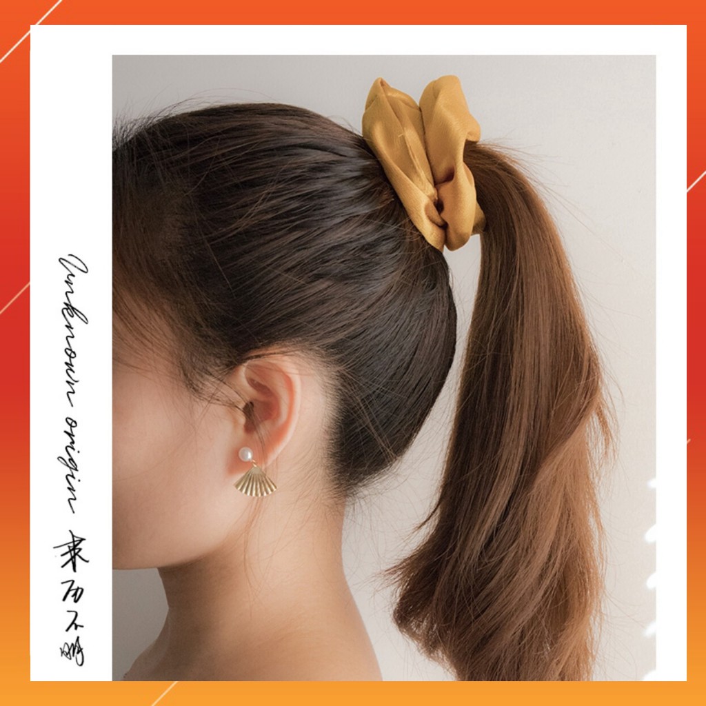 Dây buộc tóc Scrunchies &lt;3 FREESHIP &lt;3 Dây cột tóc Scrunchies siêu nhiều màu dễ thương