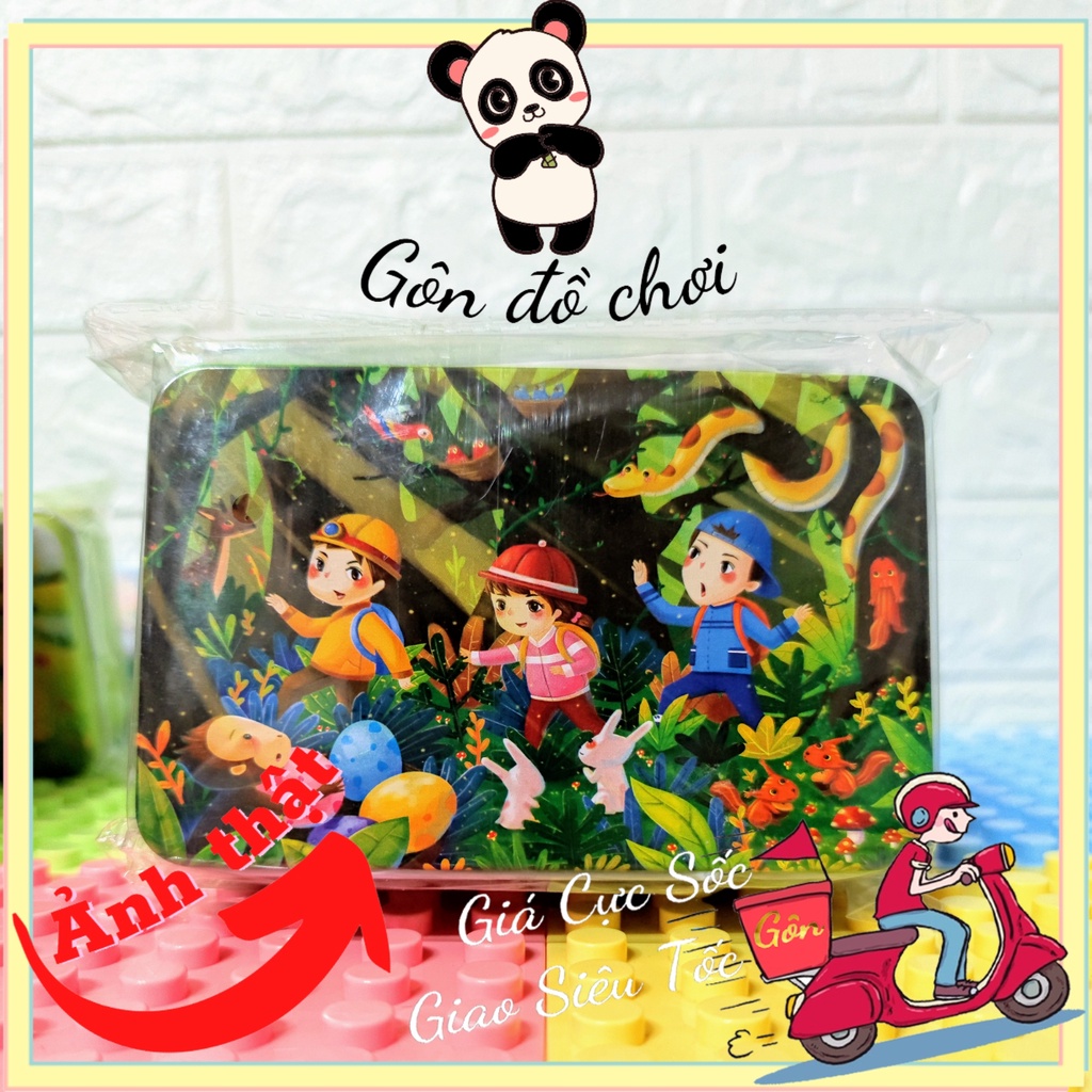 Bộ Tranh Ghép Hình Bằng Gỗ 60 Mảnh Cho bé 3-10 Tuổi Giúp Phát Triển Tư Duy Toàn Diện Gôn đồ chơi