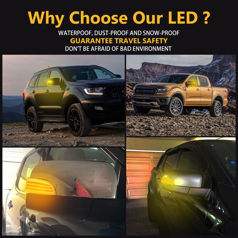 Đèn LED Xi Nhan Chuyên Dụng Cho Ford Everest 2015-2019 Ranger T6 Raptor Wildtrak