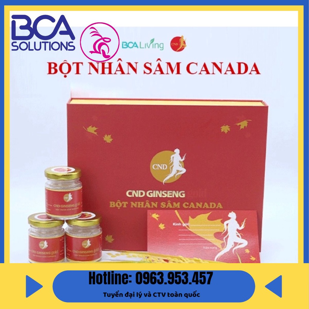 Bột Nhân Sâm Canada CND tăng cường thể trạng, tăng hệ miễn dịch, tăng sức đề kháng