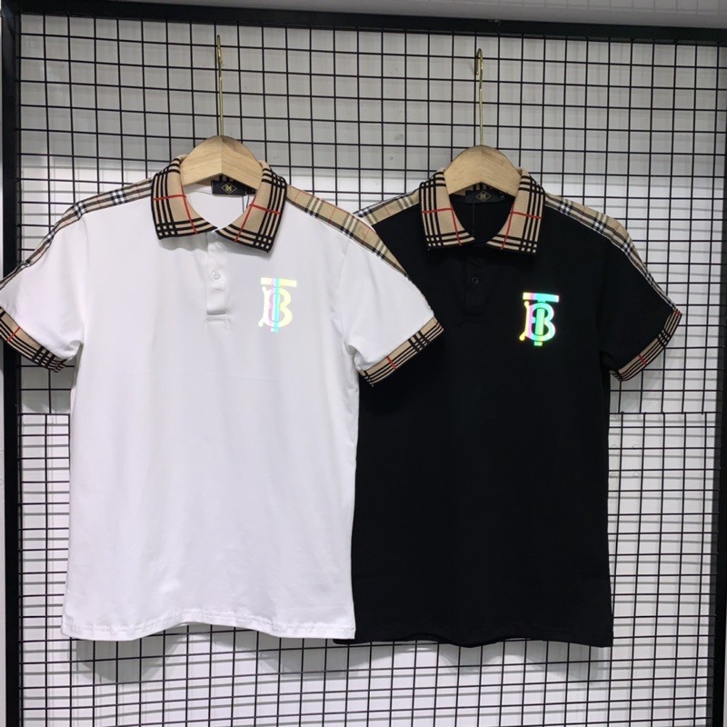 Áo thun cổ trụ❤️Áo thun cổ bẻ thêu logo nổi bật (Chất cotton 100% co dãn 4 chiều) | BigBuy360 - bigbuy360.vn