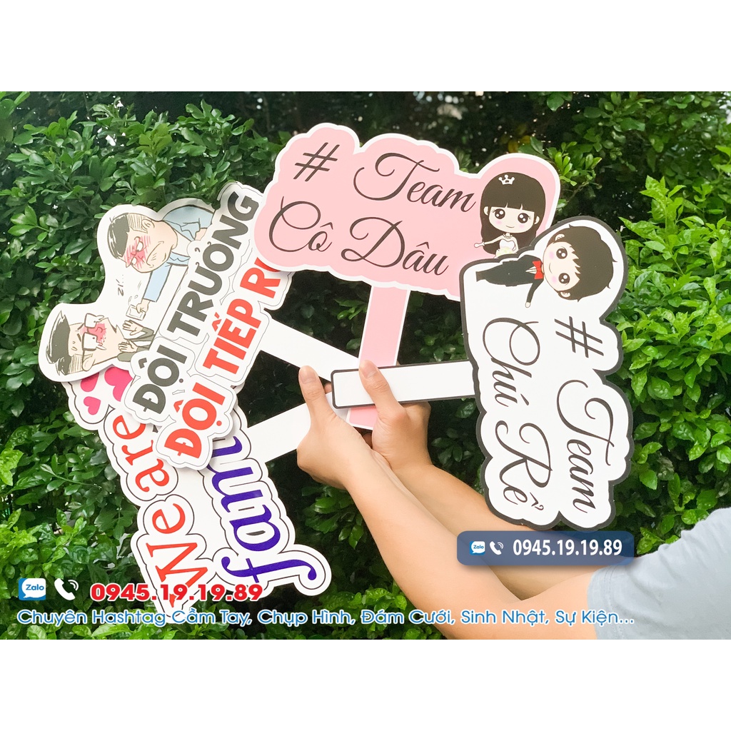 HASHTAG Chụp Hình Đám Cưới, Biển cầm tay chụp ảnh cưới, sinh nhật, họp Lớp - HÀNG LOẠI 1