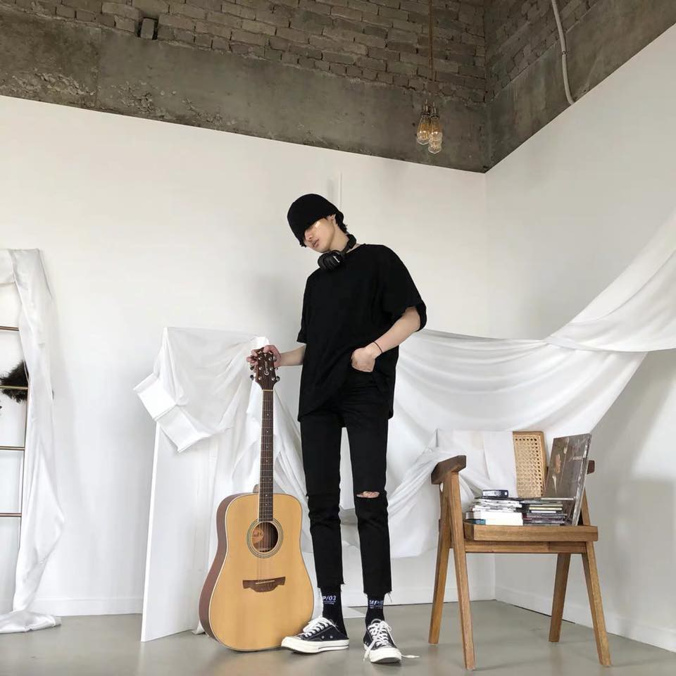 Quần jean nam hàn quốc quần baggy Mã 001 quần jeans màu đen cao cấp Kun Shop | BigBuy360 - bigbuy360.vn