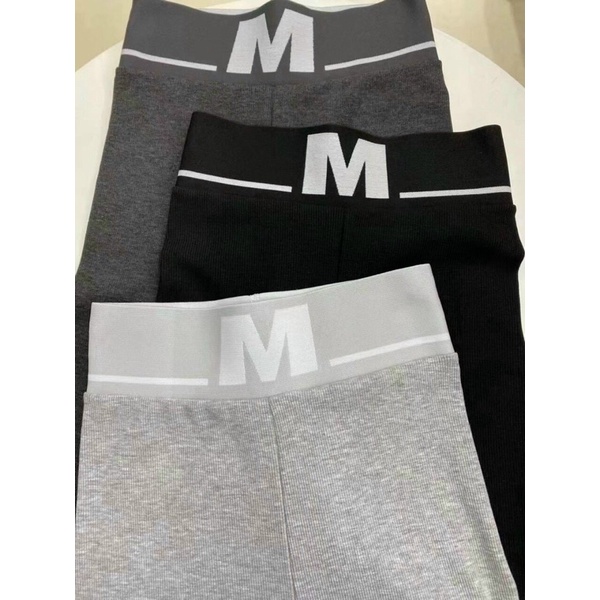 Quần legging tăm chữ M