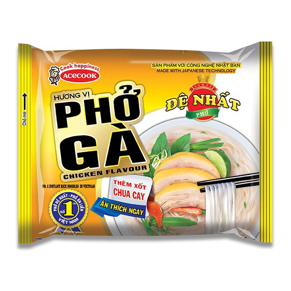 Combo 5 Gói Phở Đệ Nhất Acecook 65G