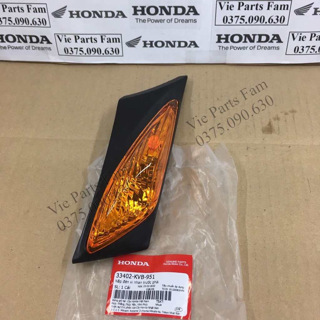 Bộ đèn xi nhan trước trái hoặc phải Click 110, hàng din Honda mới 100%