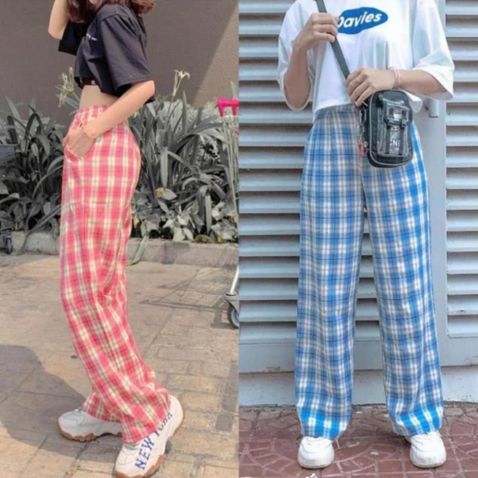 N7 Quần Kẻ Caro Dáng Rộng YAME Ulzzang Unisex (12 MÀU)