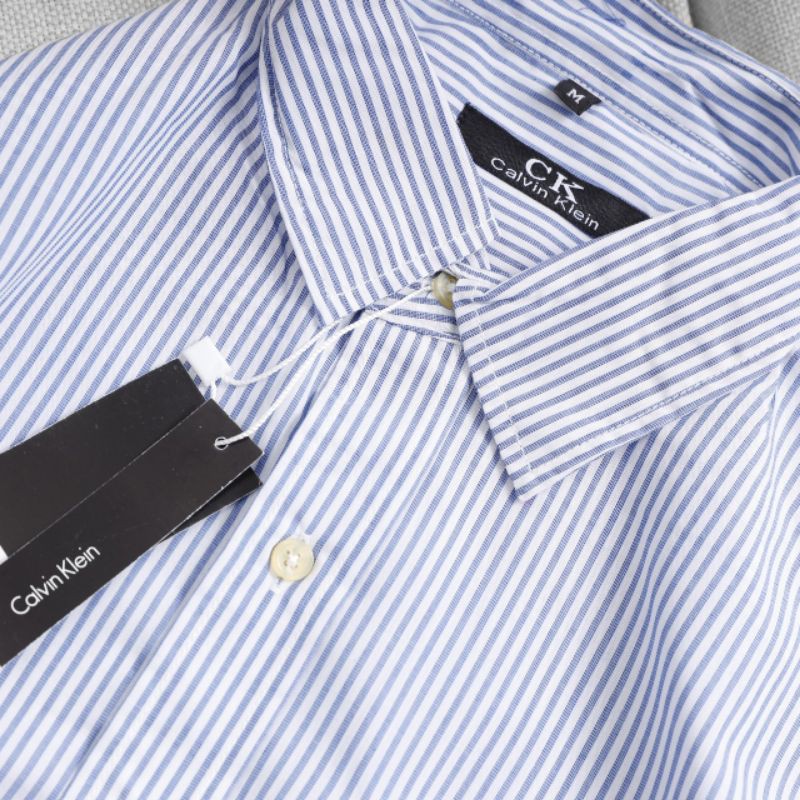 Áo sơ mi nam dài tay trung niên cotton KATE sọc