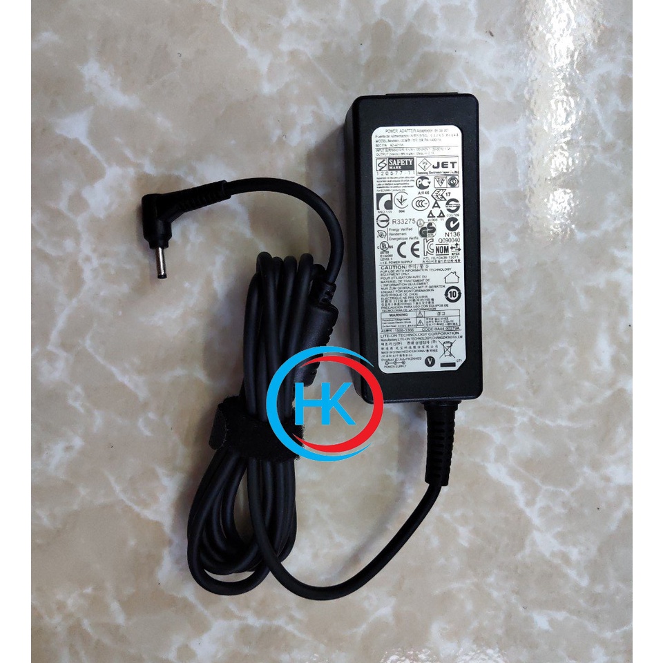 Sạc Laptop Samsung 19V-2.1A 40W Samsung NC10 ND10 NC20 N310 N108 N310 N120 N110 305U1A 520U4 530U3 530U3B 530U3C NP900