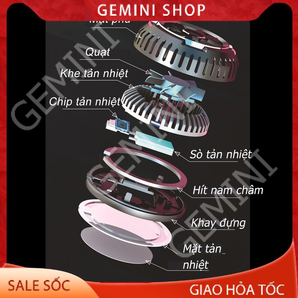 Quạt tản nhiệt gaming nam châm cho điện thoại máy tính bảng X6 tản nhiệt sò lạnh siêu mát GEMINI SHOP