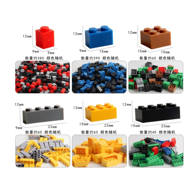 Bộ xếp hình lego 1000 chi tiết