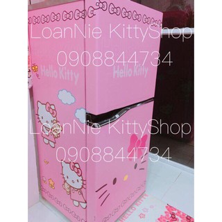 Độc quyền decal dán tủ lạnh Kitty size lớn cao 1met2
