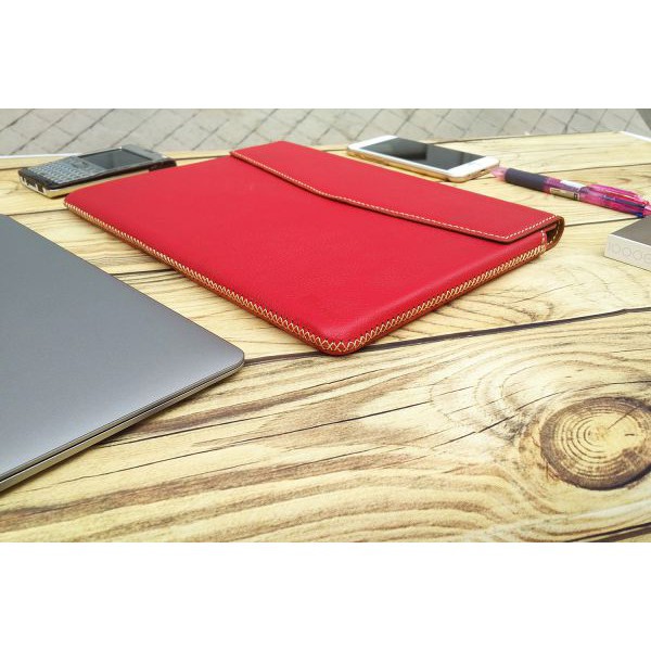 BAO DA THẬT TONI CHO MACBOOK (Màu Đỏ) | BigBuy360 - bigbuy360.vn