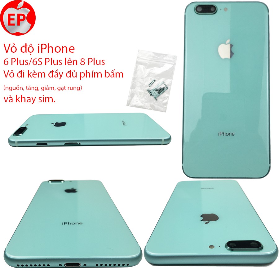 [Mã 159ELSALE hoàn 7% đơn 300K] Vỏ độ iPhone 6 Plus 6S Plus lên 8 Plus. Đẹp như 8 Plus zin giá tốt