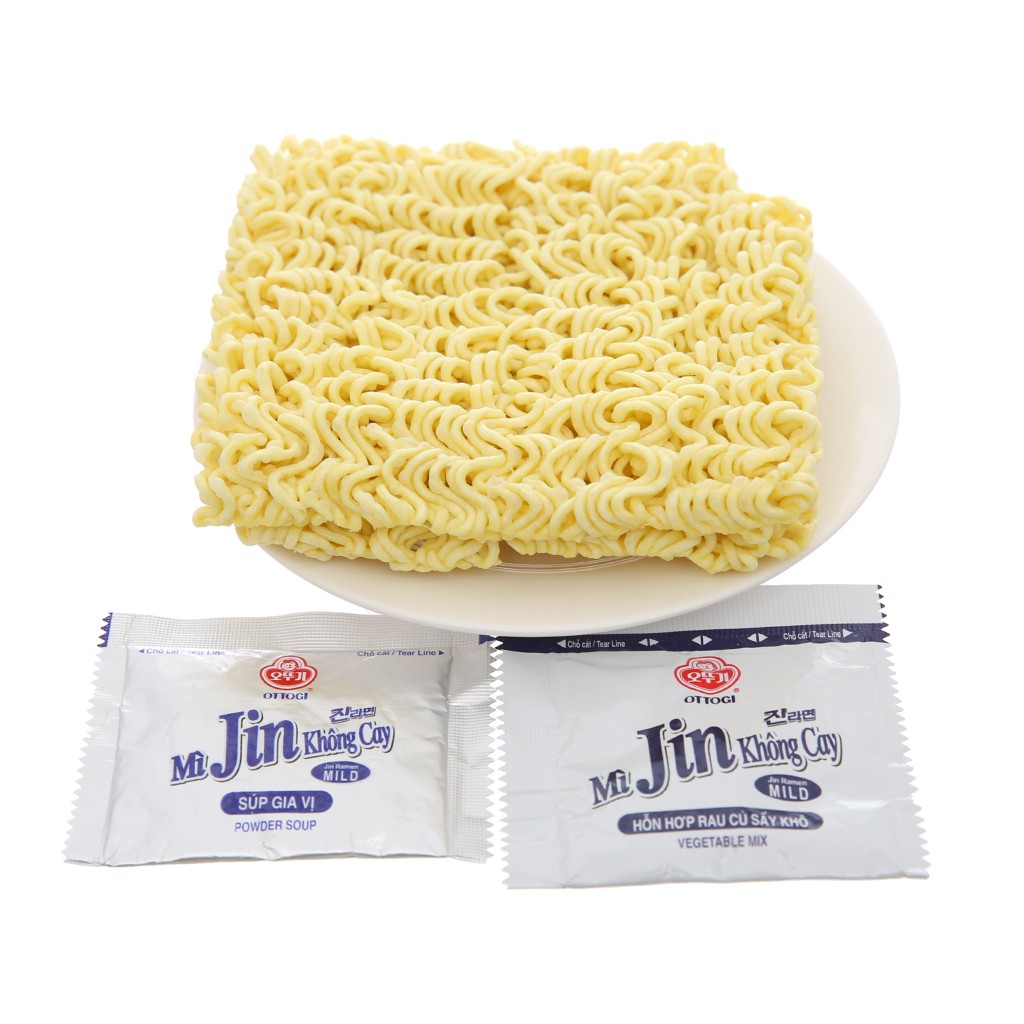 Mì Gói Jin Ramen Ottogi (Không Cay) Gói 120g